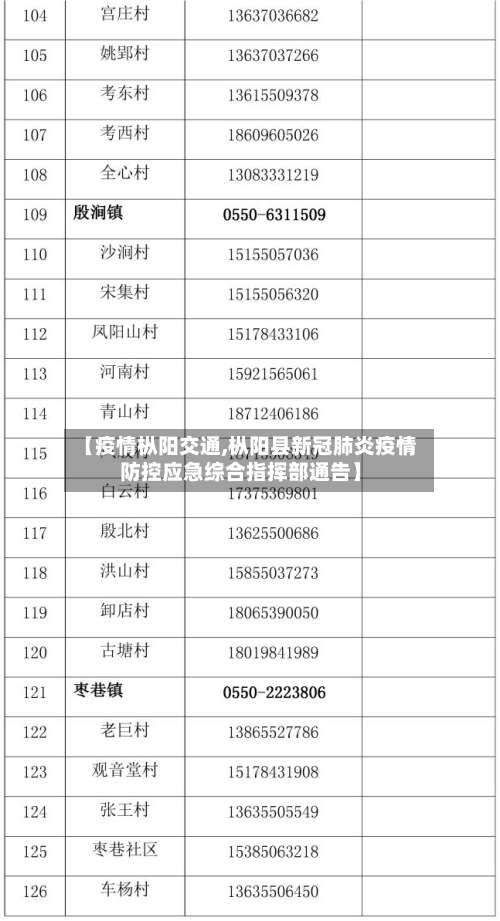 【疫情枞阳交通,枞阳县新冠肺炎疫情防控应急综合指挥部通告】